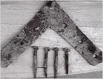 조선시대 경복궁 자경전 양측 평고대 연결부 고정철물 이미지